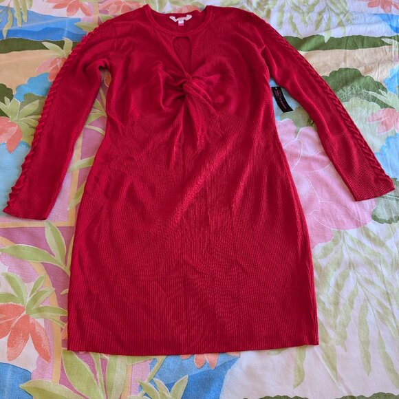 NWT No Boundaries Red Long Sweater Long Sleeve Junior XXL 19 (Women Medium) - Picture 1 of 12